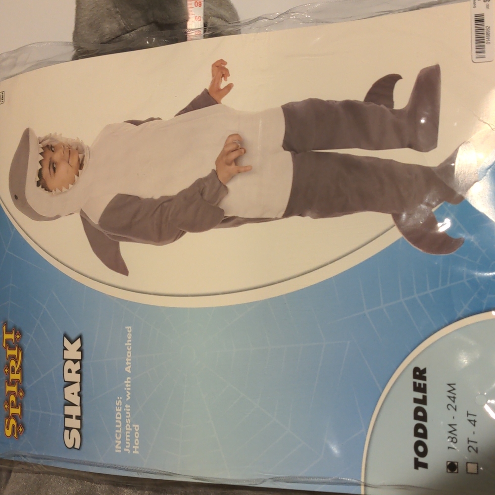 Baby shark toddler costume